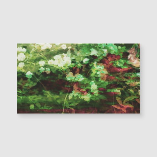 Kunstpatroon rode rode groene bloem. begrip natuur (Voorkant)