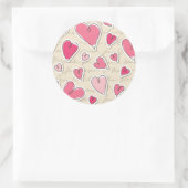 Kunstpatroon Ronde Sticker (Tas)