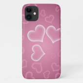 Kunstpatroon, roze harten, hartspatroon Case-Mate iPhone case (Achterkant)
