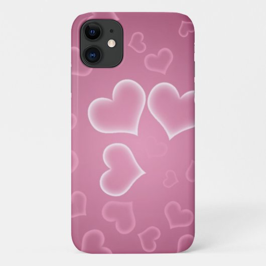 Kunstpatroon, roze harten, hartspatroon Case-Mate iPhone case (Achterkant)