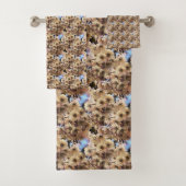 Kunstpatroon roze lenteventilator bloesems Natuur Bad Handdoek (Insitu)