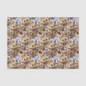 Kunstpatroon roze lenteventilator bloesems Natuur Tissuepapier (Voorkant)