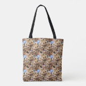 Kunstpatroon roze lenteventilator bloesems Natuur Tote Bag (Achterkant)