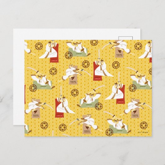 Kunstpatroon Samurai Jack Sword Poses Character Pa Briefkaart (Voorkant / Achterkant)