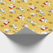 Kunstpatroon Samurai Jack Sword Poses Character Pa Cadeaupapier (Hoek)