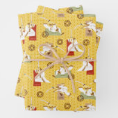 Kunstpatroon Samurai Jack Sword Poses Character Pa Inpakpapier Vel (In situ)