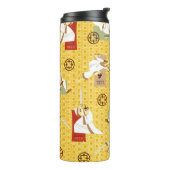 Kunstpatroon Samurai Jack Sword Poses Character Pa Thermosbeker (Gedraaid links)