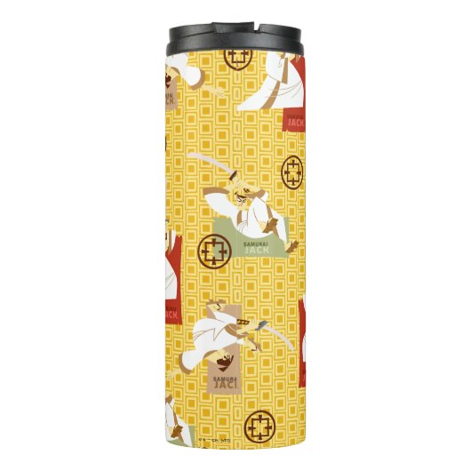 Kunstpatroon Samurai Jack Sword Poses Character Pa Thermosbeker (Achterkant)