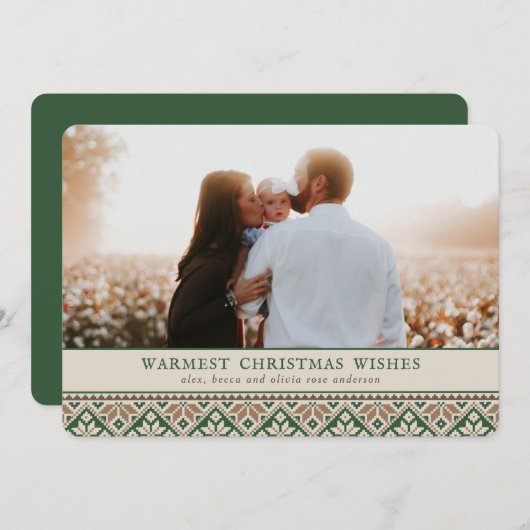 Kunstpatroon Slavic Folk | Kaart met Kerstmis (Voorkant / Achterkant)