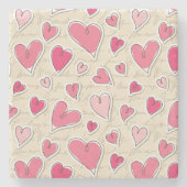 Kunstpatroon Stenen Onderzetter (Voorkant)