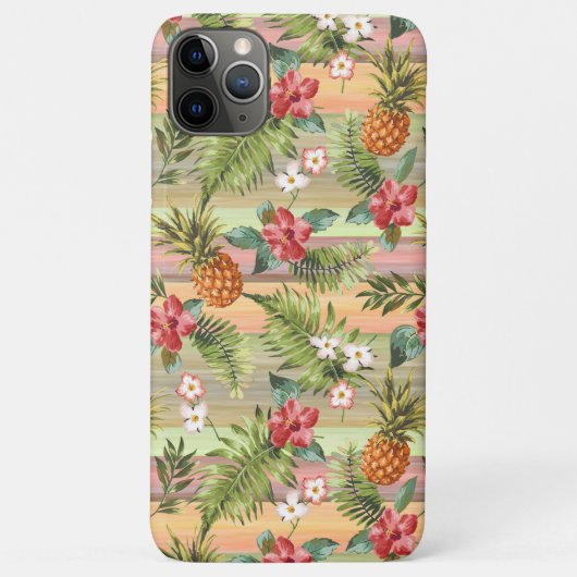 Kunstpatroon tropische anananas Waterverf Case-Mate iPhone Case (Achterkant)