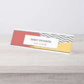 Kunstpatroon van 80-Poppen Bureau Naambordje (Voorkant)