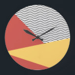 Kunstpatroon van 80-Poppen Grote Klok<br><div class="desc">Vun kleuren voor dit patroonontwerp met een  pop-esthetische herinnering aan de jaren '80. Retro en trendy tegelijkertijd!</div>