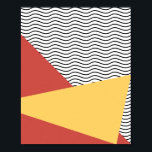 Kunstpatroon van 80-Poppen Poster<br><div class="desc">Vun kleuren voor dit patroonontwerp met een  pop-esthetische herinnering aan de jaren '80. Retro en trendy tegelijkertijd!</div>