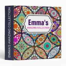 Kunstpatroon van Floral mandalas