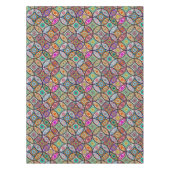 Kunstpatroon van Floral mandalas Tafelkleed (Voorkant)