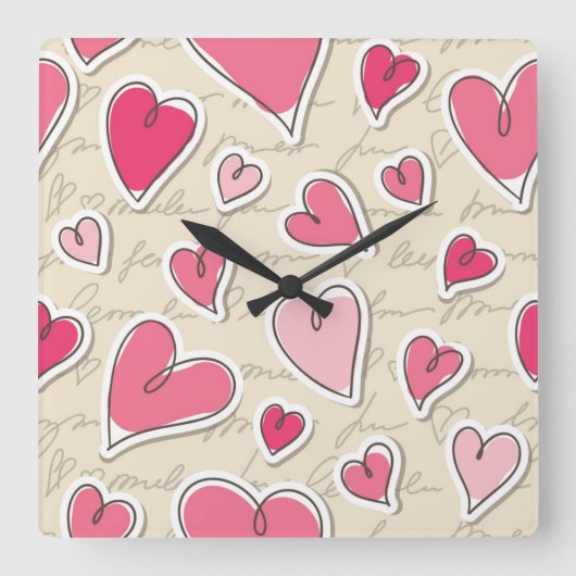 Kunstpatroon Vierkante Klok (Voorkant)