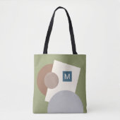 Kunstpatroon voor Abstracte geometrische cirkels v Tote Bag (Voorkant)