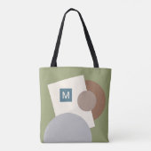 Kunstpatroon voor Abstracte geometrische cirkels v Tote Bag (Achterkant)
