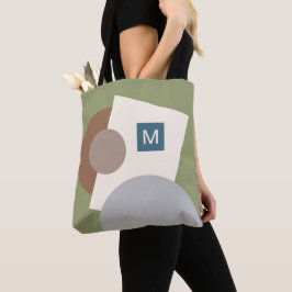 Kunstpatroon voor Abstracte geometrische cirkels v Tote Bag