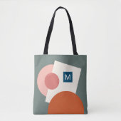 Kunstpatroon voor Abstracte geometrische cirkels v Tote Bag (Voorkant)