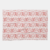 Kunstpatroon voor Dala Horse Folk Theedoek (Horizontaal)