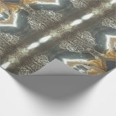 Kunstpatroon voor Elegant Chic Gold en Silver Cadeaupapier (Hoek)