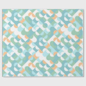 Kunstpatroon voor lichte Blauwgroen blauwe groene Cadeaupapier (Vlak)