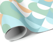 Kunstpatroon voor lichte Blauwgroen blauwe groene Cadeaupapier (Rol Hoek)