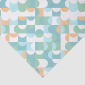 Kunstpatroon voor lichte Blauwgroen blauwe groene  Tissuepapier (Detail)