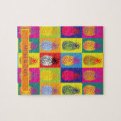 Kunstpatroon voor oude moderne kunstananas Pop Legpuzzel (Horizontaal)