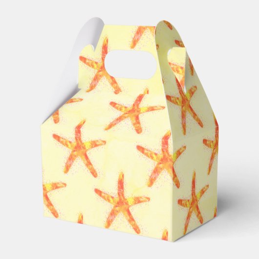 Kunstpatroon voor Starfish Waterverf Bedankdoosjes (Achterkant)