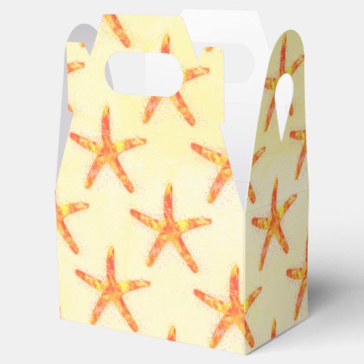 Kunstpatroon voor Starfish Waterverf Bedankdoosjes (Geopend)