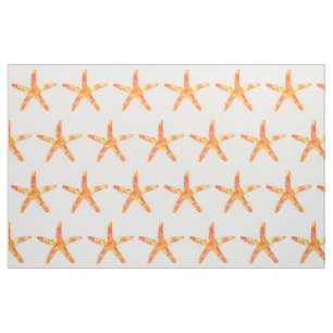 Kunstpatroon voor Starfish Waterverf Stof
