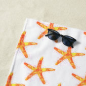 Kunstpatroon voor Starfish Waterverf Strandlaken (In situ)