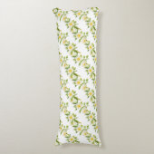 Kunstpatroon waterverf in de wilde bloem, langwerp lichaamskussen (Voorkant Verticaal)