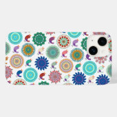 Kunstpatroon Zingende vogel en Mandala Cute Folk Case-Mate iPhone Case (Achterkant (horizontaal))