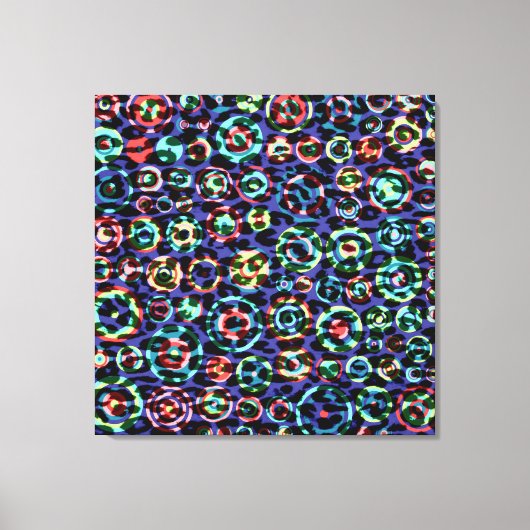 Kunstpatroonbont abstracte textuur 2 canvas afdruk (Voorkant)