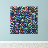 Kunstpatroonbont abstracte textuur 2 canvas afdruk (Insitu (Houten vloer))