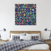 Kunstpatroonbont abstracte textuur 2 canvas afdruk (Insitu (Slaapkamer))