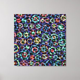 Kunstpatroonbont abstracte textuur 2 canvas afdruk