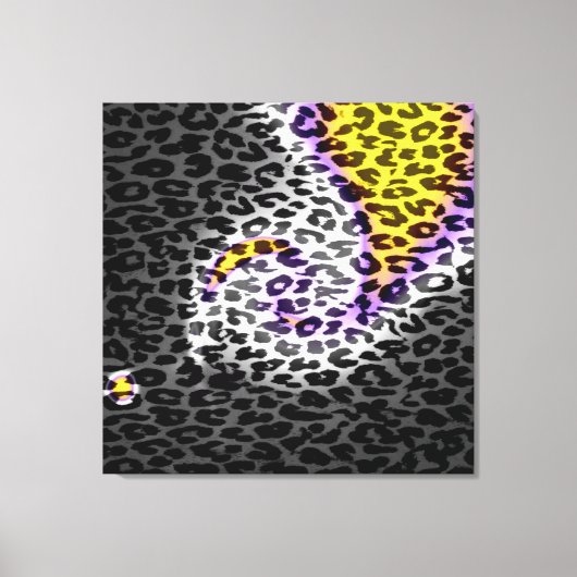 Kunstpatroonbont abstracte textuur 3 canvas afdruk (Voorkant)