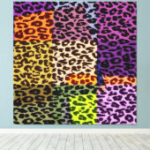 Kunstpatroonbont abstracte textuur canvas afdruk (Insitu (Houten vloer))