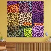 Kunstpatroonbont abstracte textuur canvas afdruk (Insitu (Woonkamer))