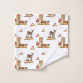 Kunstpatroonliefhebbers in de herfst bad handdoek (Wasdoekje)