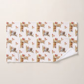 Kunstpatroonliefhebbers in de herfst bad handdoek (Handdoek)