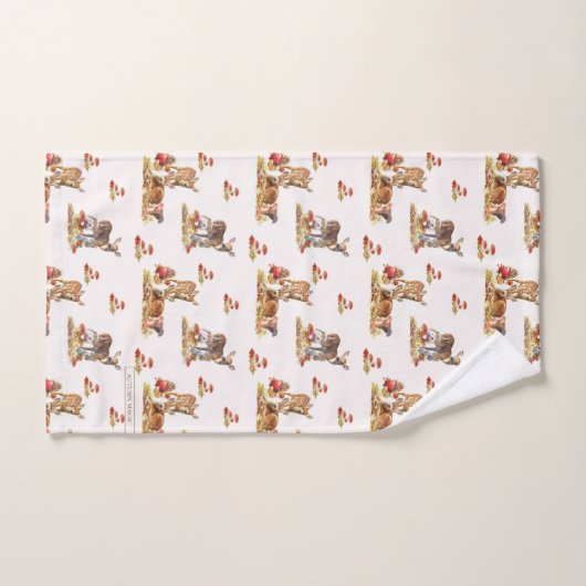 Kunstpatroonliefhebbers in de herfst bad handdoek (Handdoek)