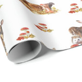 Kunstpatroonliefhebbers in de herfst cadeaupapier (Rol Hoek)