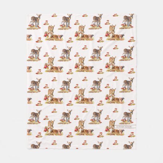 Kunstpatroonliefhebbers in de herfst fleece deken (Voorkant)