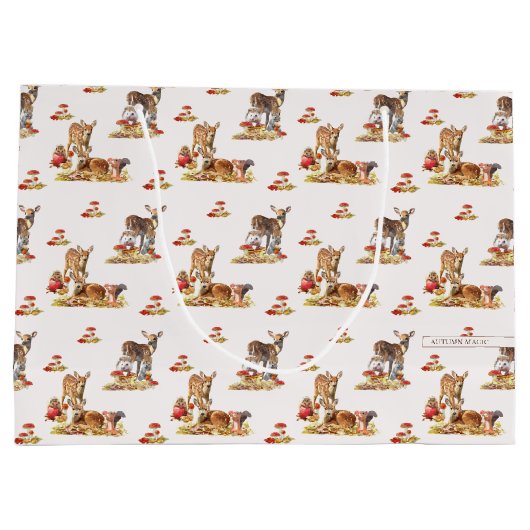 Kunstpatroonliefhebbers in de herfst groot cadeauzakje (Achterkant)